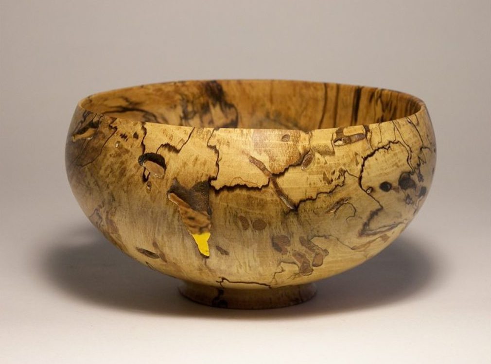 SPALTED MAPLE BOWL